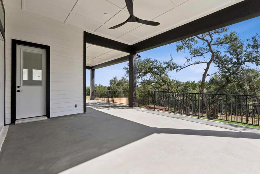Choose the extended covered patio, or add on a sunroom to take advantage of the views.