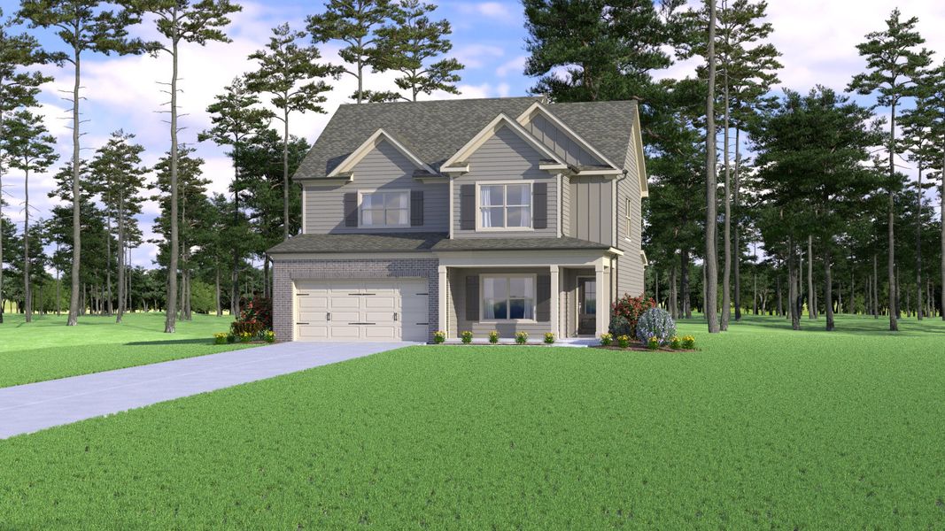 Representative exterior photo of a completed home built from the (GA)The Dylan | Front Entry by Reliant Homes in Ridge Pointe, Athens, GA (Image 7). Representative exterior photo of a completed home built from the (GA)The Dylan | Front Entry by Reliant Homes in Ridge Pointe, Athens, GA (Image 7).