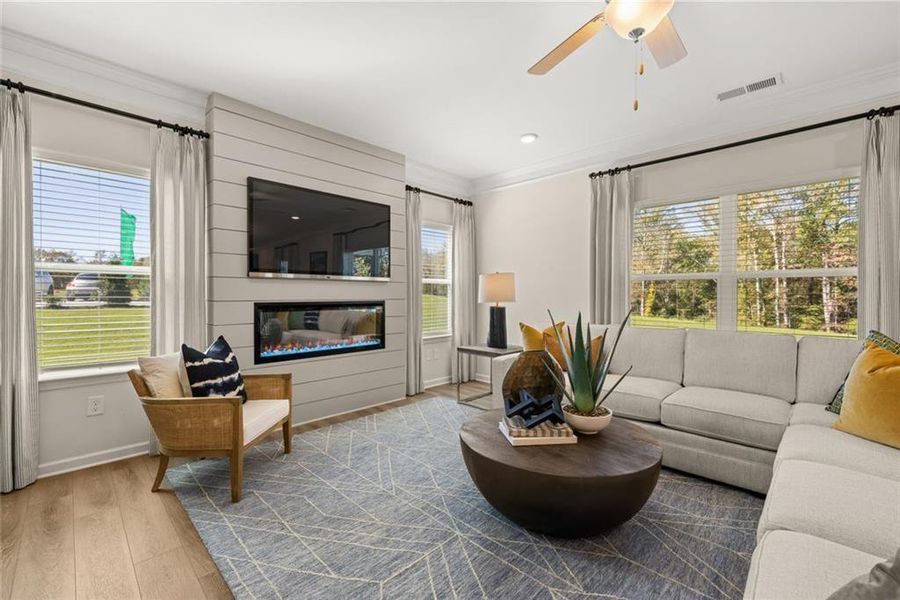 Furnished interior view inside a new home in Glen at Cave Springs, Douglasville (Image 8).