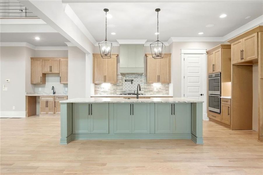 Furnished interior view inside a new home in , Flowery Branch (Image 10).