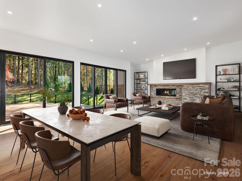 Furnished interior view inside a new home in , Mills River (Image 6).