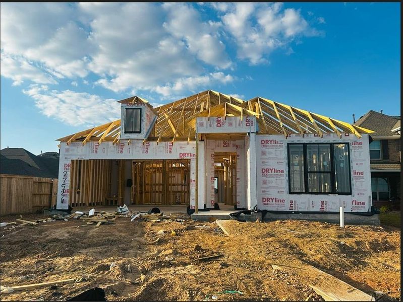 Actual progress of your home.