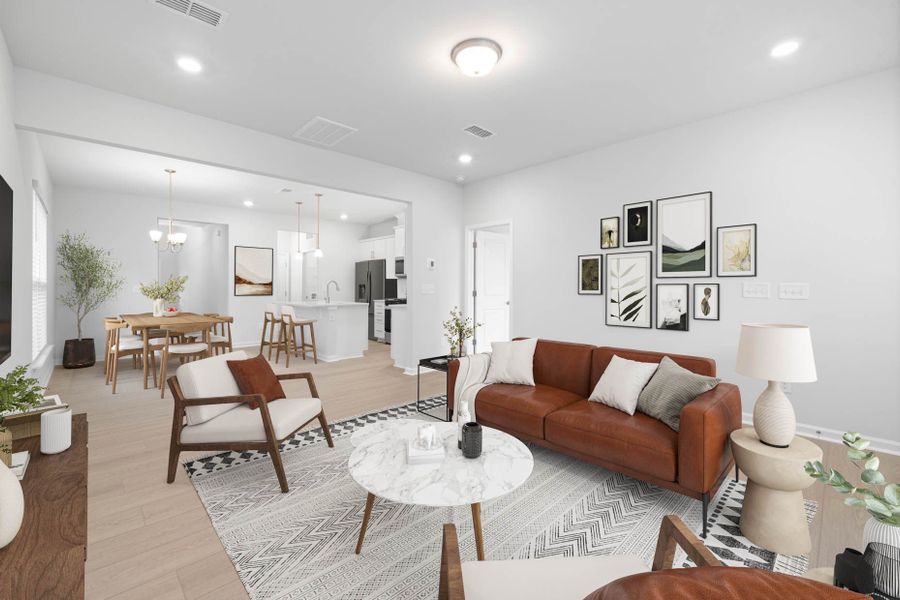 Furnished interior view inside a new home in Huxley, Apex (Image 12).