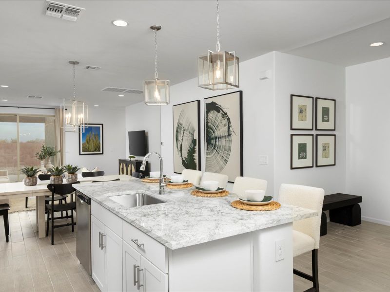 Furnished interior view inside a new home in Mandarina - Premier Series, Marana (Image 3).