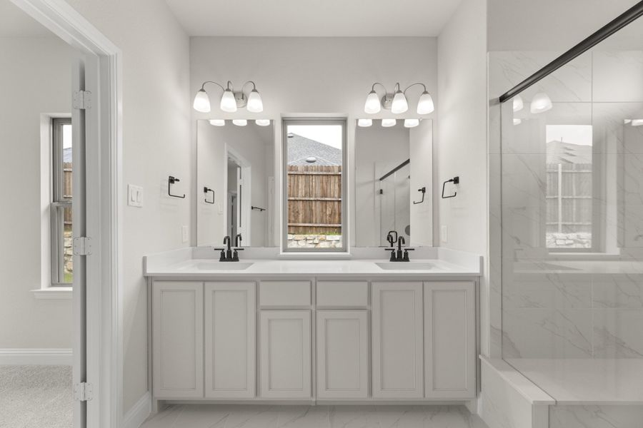 Furnished interior view inside a new home in Keeneland, Aubrey (Image 11).