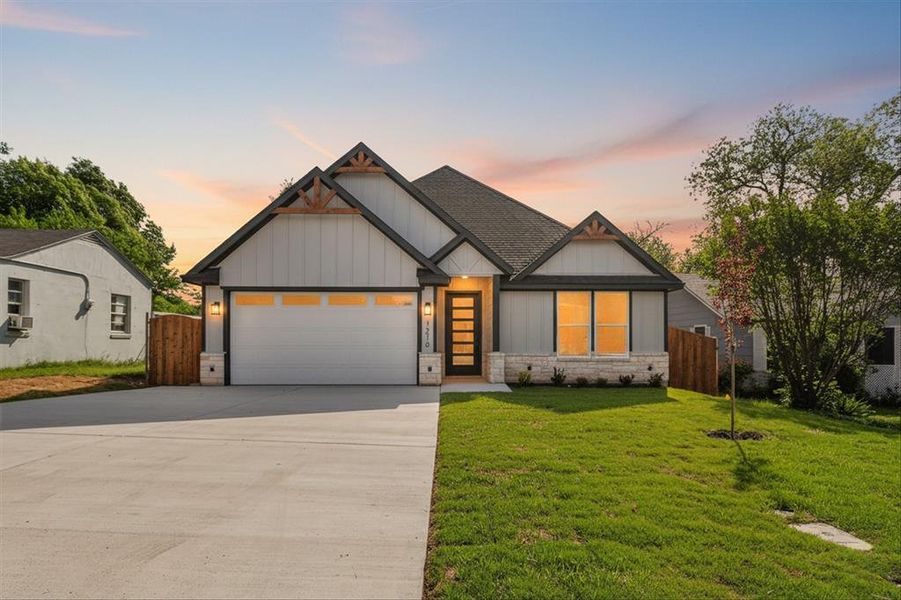 Front exterior of a new home in , River Oaks, TX, highlighting curb appeal (Image 2). Front exterior of a new home in , River Oaks, TX, highlighting curb appeal (Image 2).