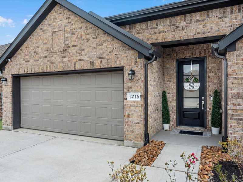2-car garage, beautiful elevation colors
