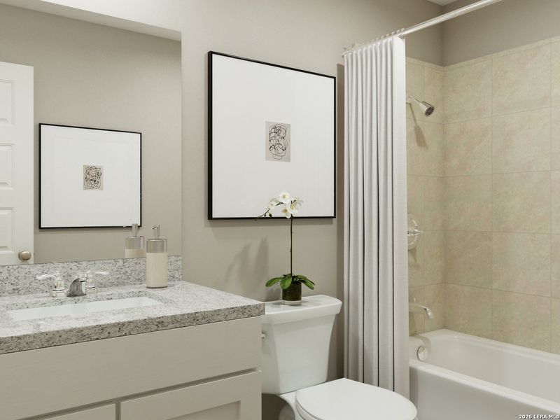 Furnished interior view inside a new home in Cinco Lakes, San Antonio (Image 11).