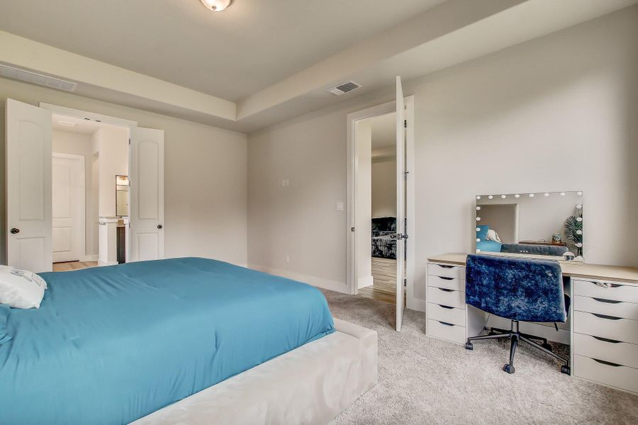 Furnished interior view inside a new home in , San Marcos (Image 17).