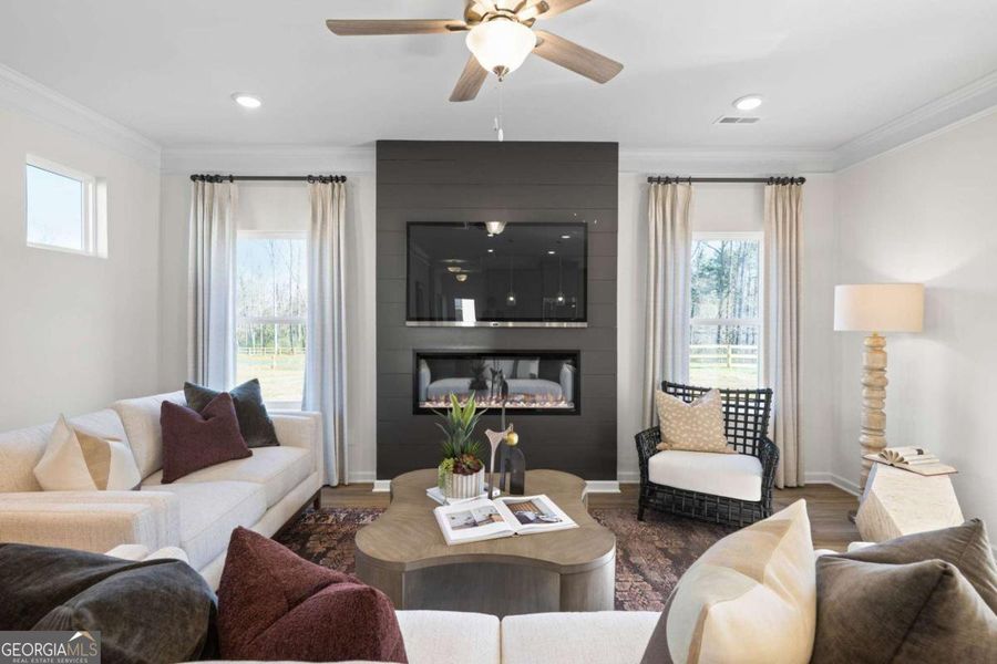 Furnished interior view inside a new home in Stonebridge North, Macon (Image 18).