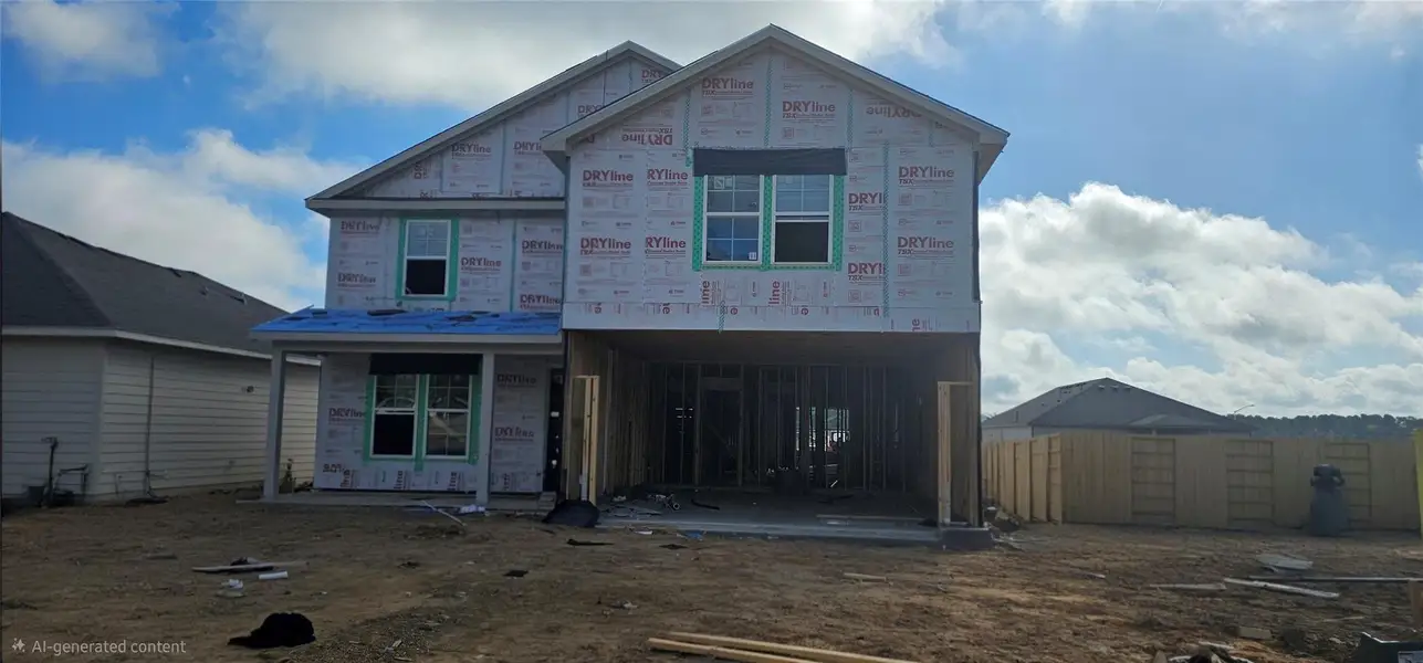 In-progress construction of a new home in Maple Woods, Hockley, TX (Image 22).