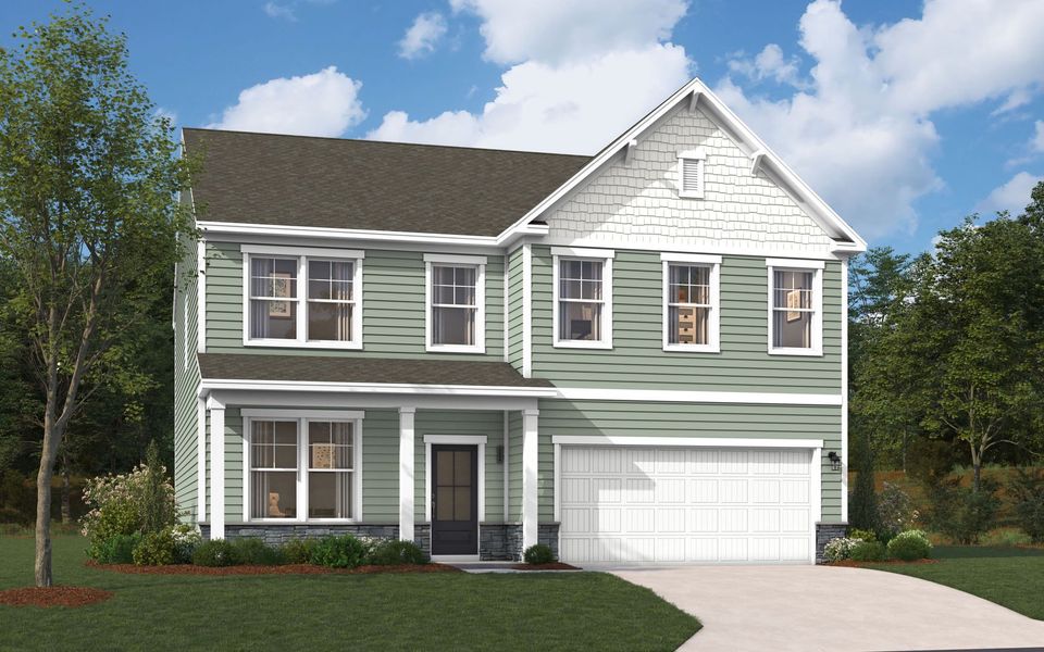 Representative exterior photo of a completed home built from the The Kershaw by Stanley Martin Homes in Riverside Ridge, Lawrenceville, GA (Image 91).