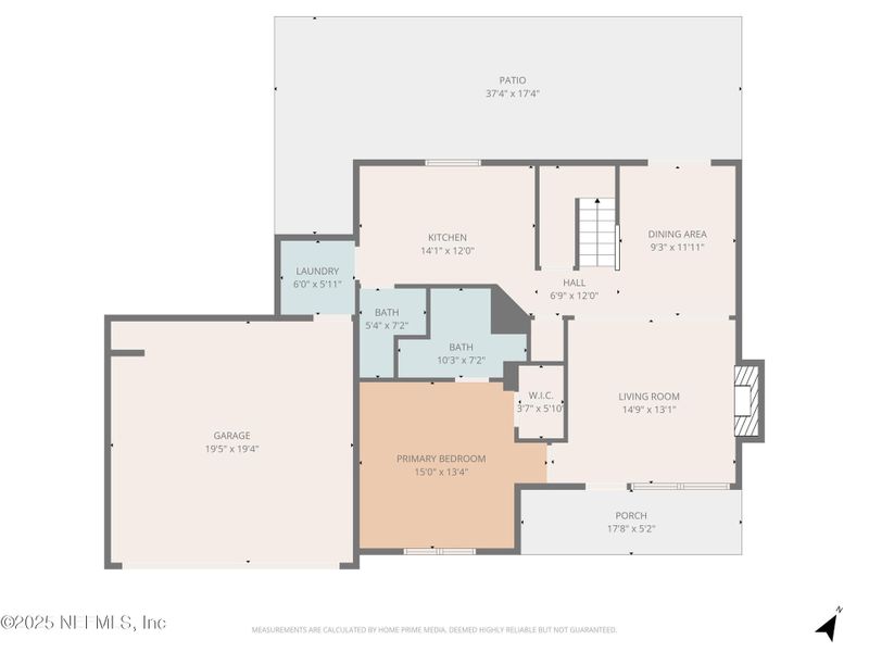 2D floor plan layout of this home in , Jacksonville, FL (Image 6).