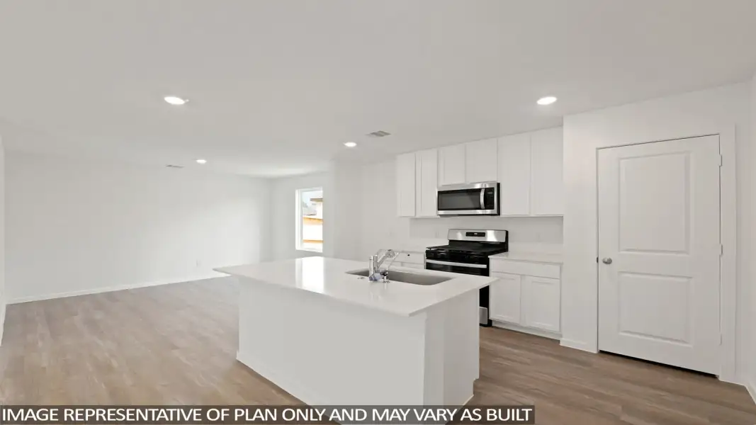 Furnished interior view inside a new home in Lexington Heights, Willis (Image 4).