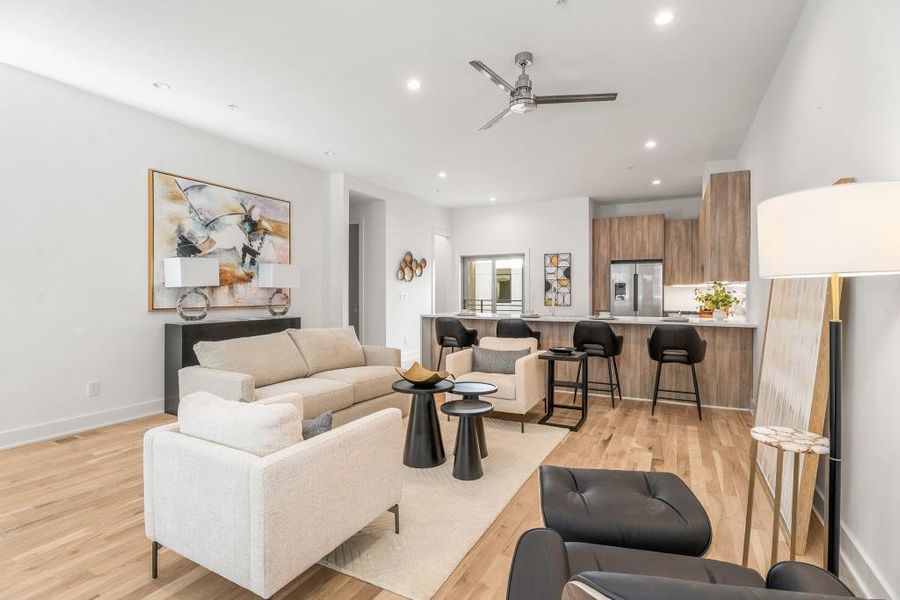 Furnished interior view inside a new home in Freedom Townhomes, Atlanta (Image 38).