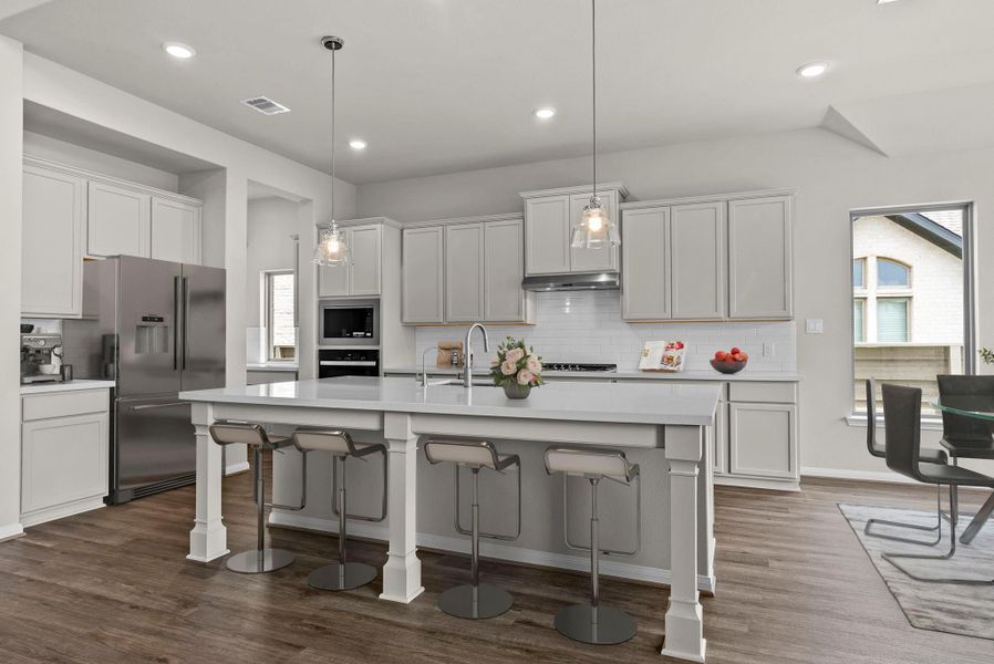Furnished interior view inside a new home in Pomona, Manvel (Image 14).