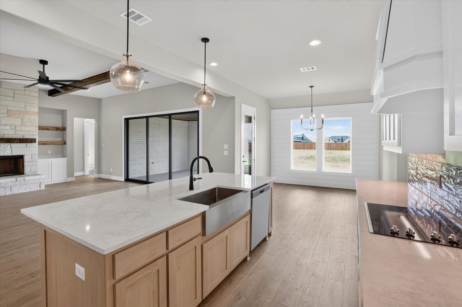 Furnished interior view inside a new home in Coyote Crossing, Godley (Image 5).