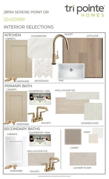 Sample of building materials used in homes in Woodson’s Reserve, Spring (Image 5).