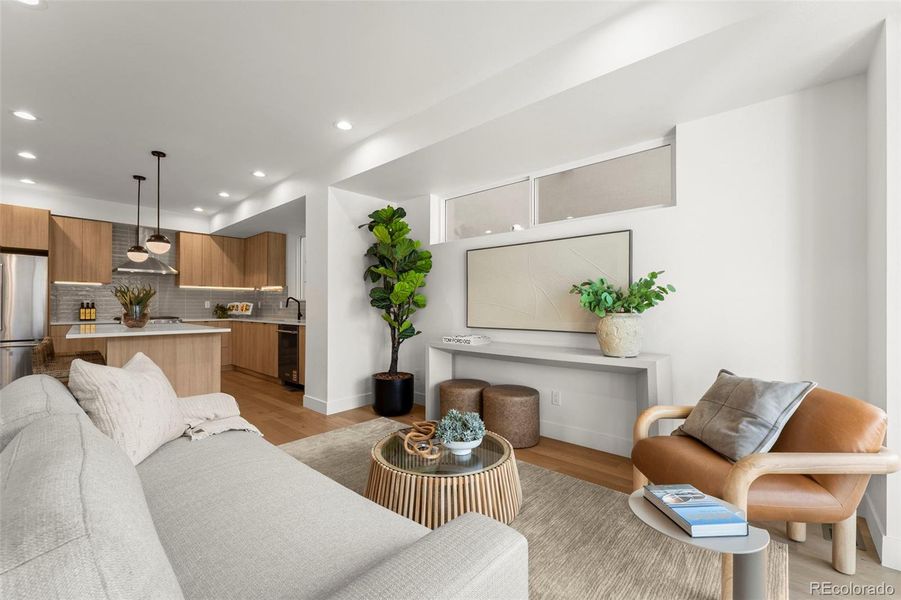 Furnished interior view inside a new home in , Denver (Image 8).