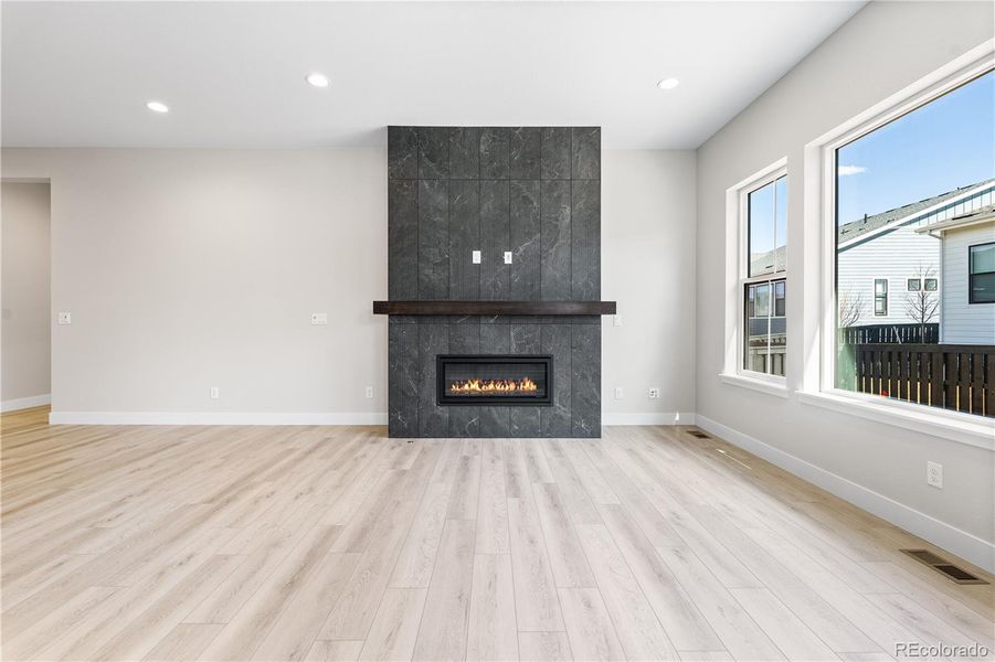 Furnished interior view inside a new home in Reflection at Solstice, Littleton (Image 13).