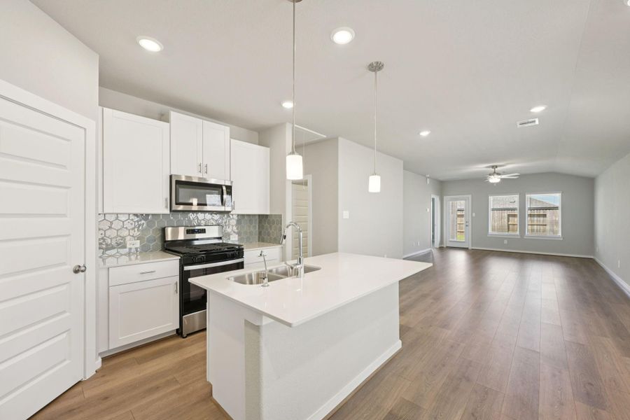 Photo is not of the actual home, but is an inspirational photo of builder’s model home and may depict options, furnishings, and/or decorator features that are not included