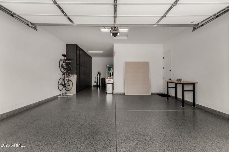 Epoxy 3-Car Tandem Garage Epoxy 3-Car Tandem Garage