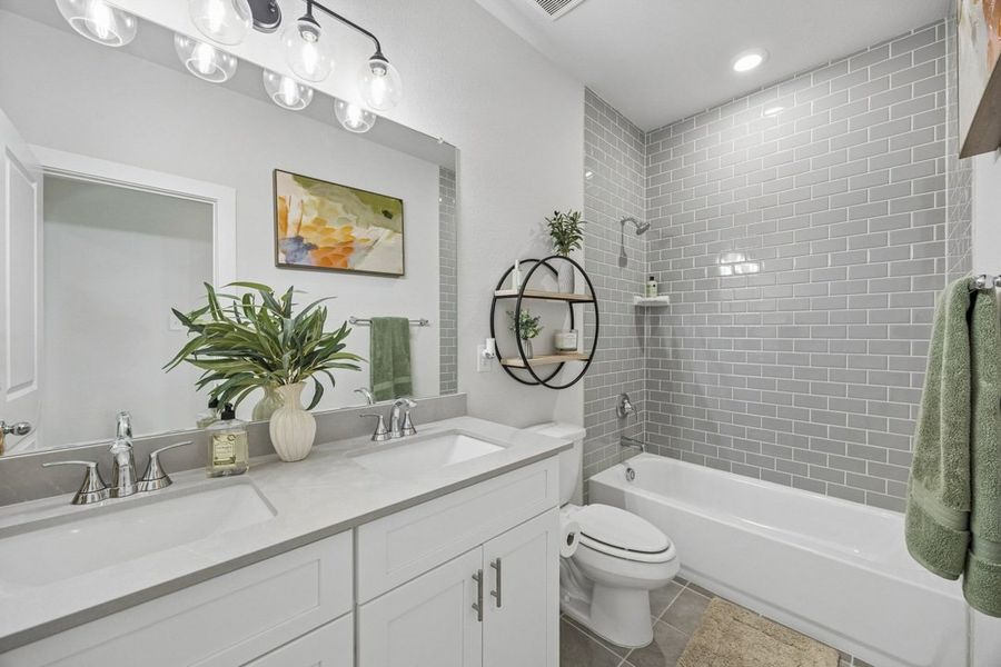 Furnished interior view inside a new home in Mercer Meadows, Royse City (Image 6).
