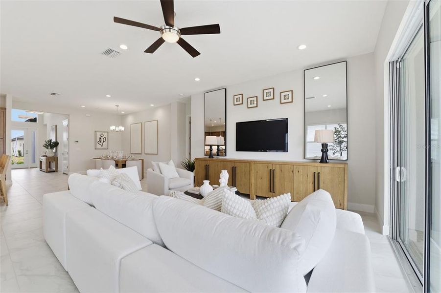 Furnished interior view inside a new home in Valencia Ridge, Wesley Chapel (Image 13).