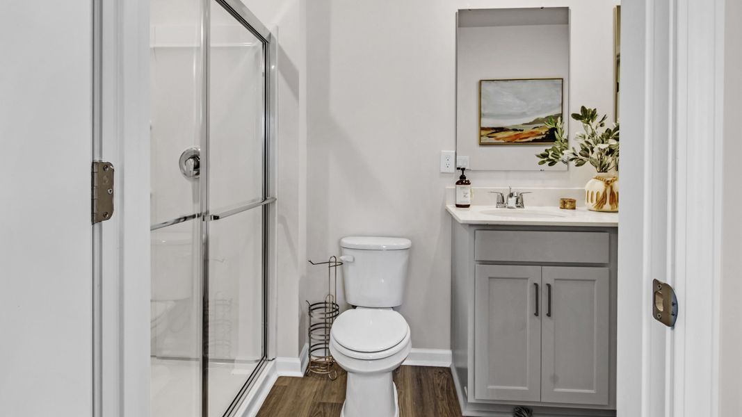 Representative furnished interior of a home built from the Freeport by D.R. Horton in Bailey Park, Fayetteville (Image 28).
