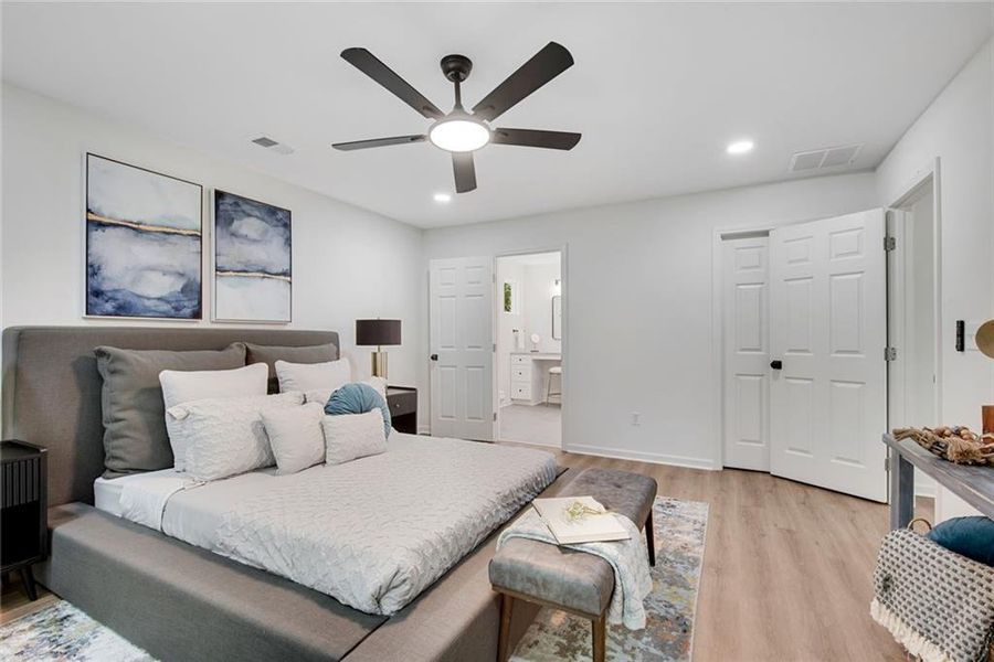 Furnished interior view inside a new home in , Ellenwood (Image 14). Furnished interior view inside a new home in , Ellenwood (Image 14).