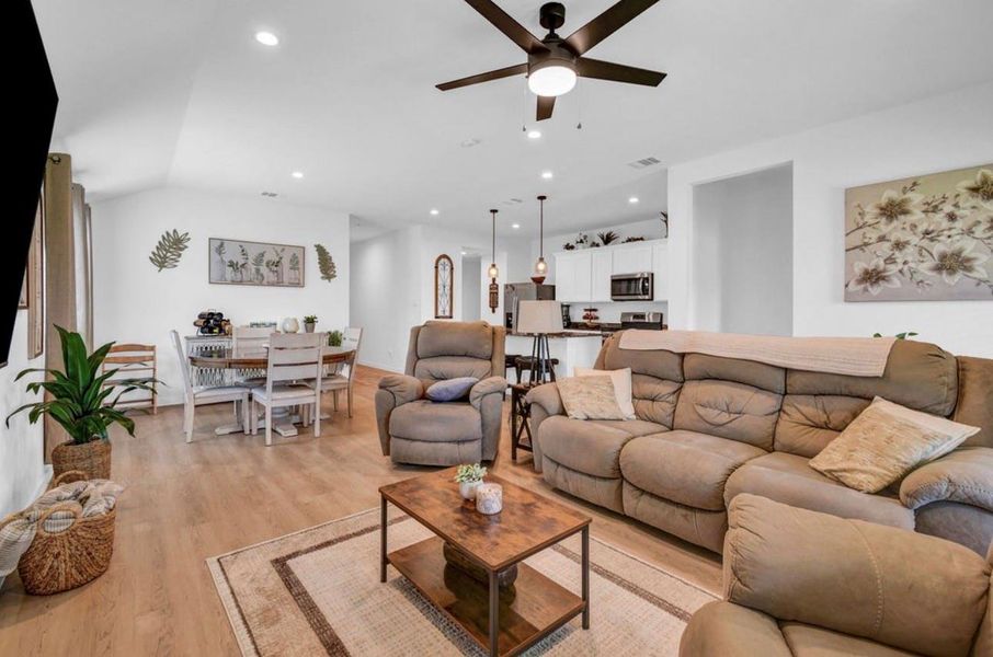 Furnished interior view inside a new home in Riverwood Ranch, Angleton (Image 6).