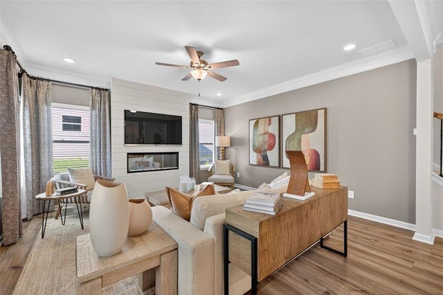 Furnished interior view inside a new home in North Haven, Rome (Image 24).