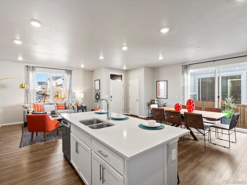 Furnished interior view inside a new home in , Aurora (Image 24).