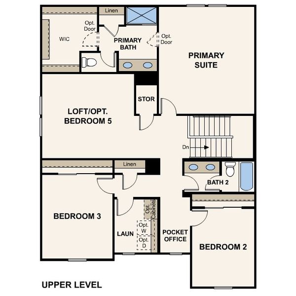 2D floor plan layout of this home in Skyline Village, San Tan Valley, AZ (Image 5).