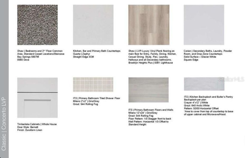 Design Selections ~ Home is under construction, selections are subject to change