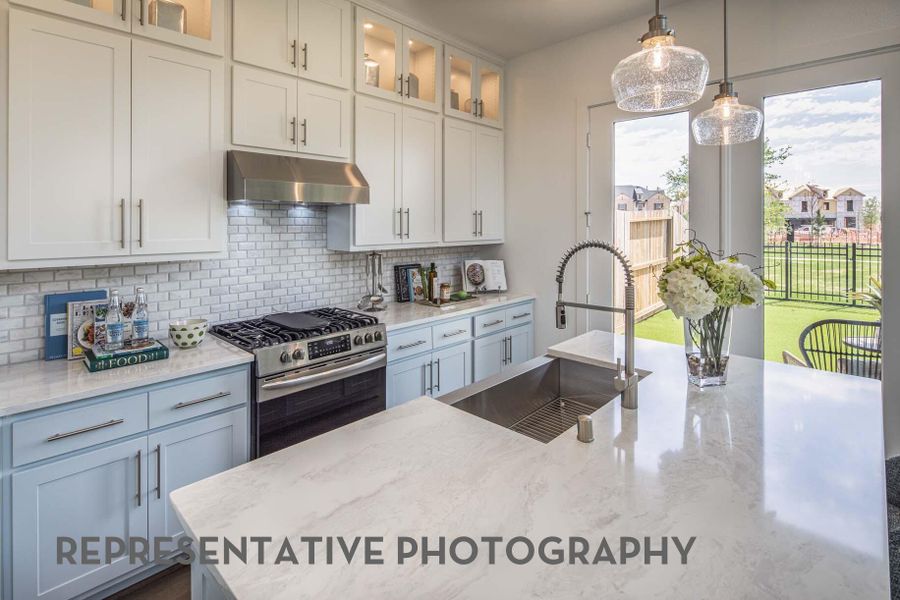Furnished interior view inside a new home in Bridgeland Central, Cypress (Image 12).