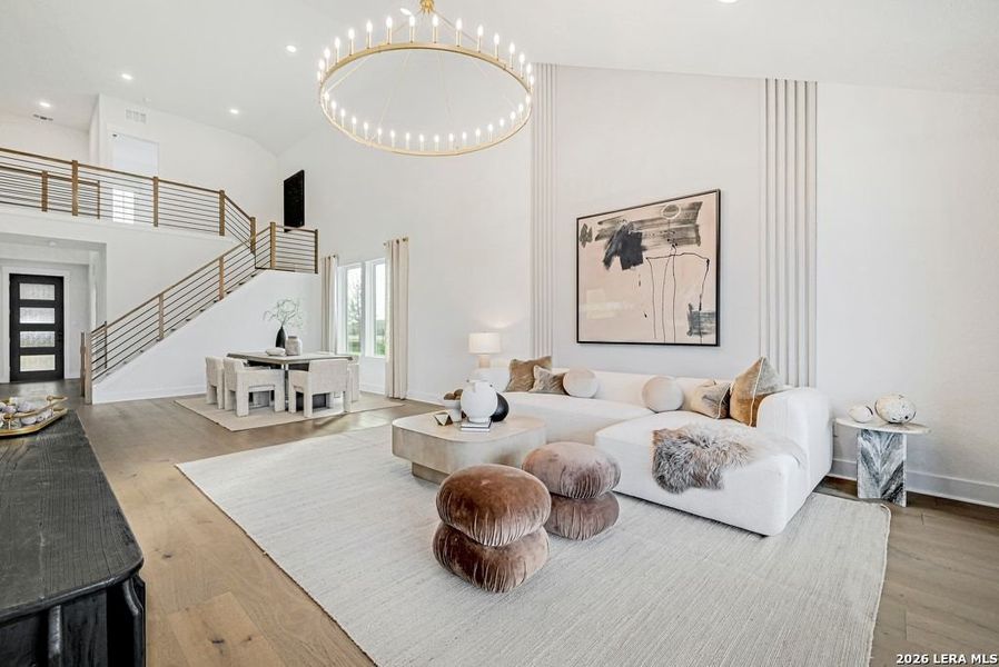 Furnished interior view inside a new home in Nopal Valley, San Antonio (Image 9).