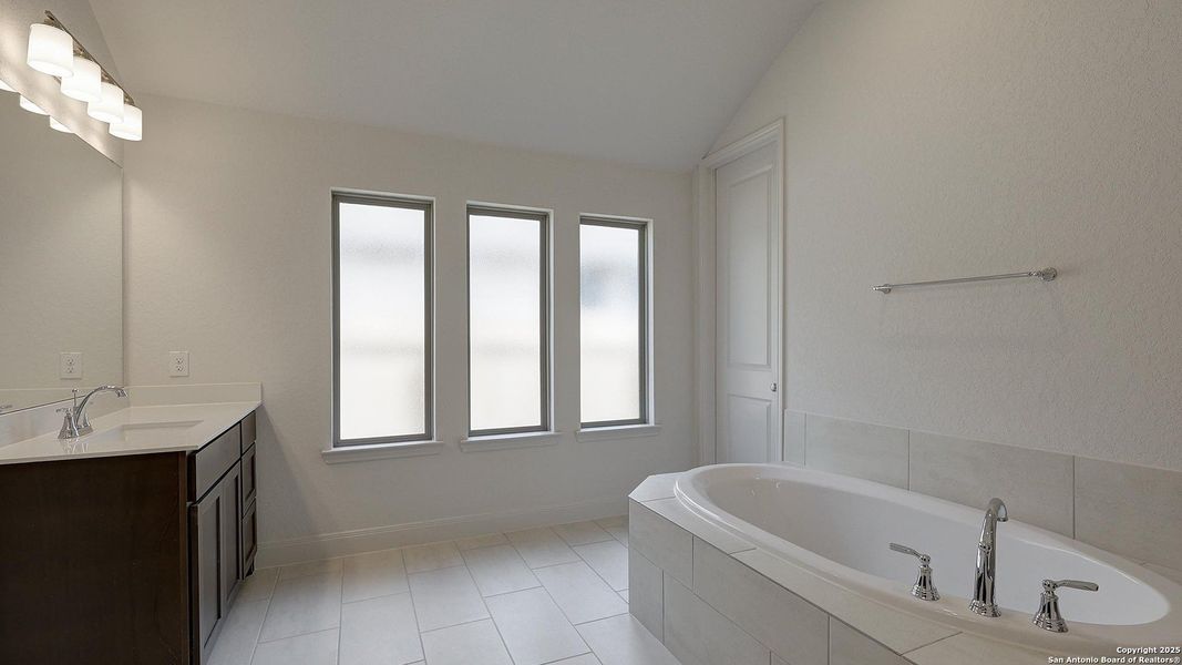 Furnished interior view inside a new home in Kallison Ranch 50', San Antonio (Image 9).