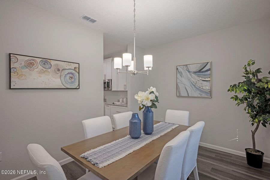 Furnished interior view inside a new home in , Jacksonville (Image 6).