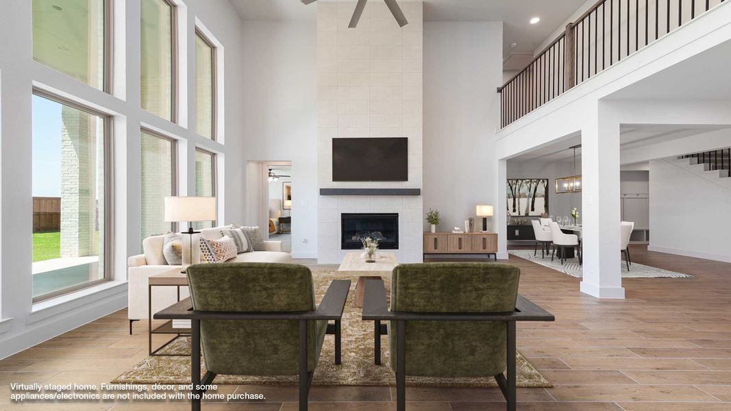 Furnished interior view inside a new home in Legacy Prairie at Katy Court, Katy (Image 3).
