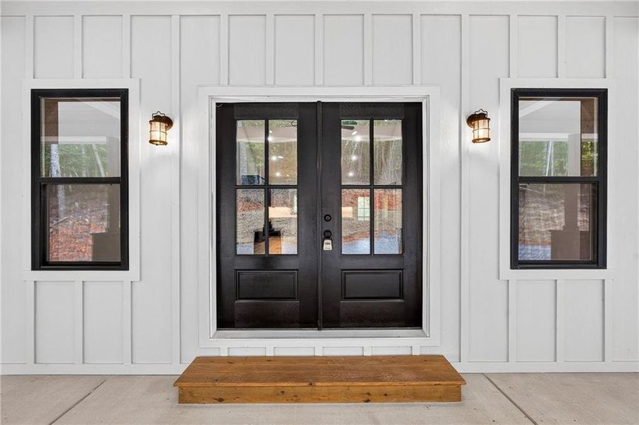 Exterior details and patio area of a home in , Ellijay (Image 35).