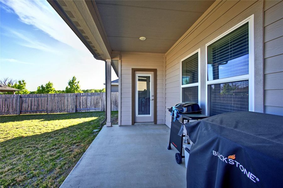 Back covered patio Back covered patio