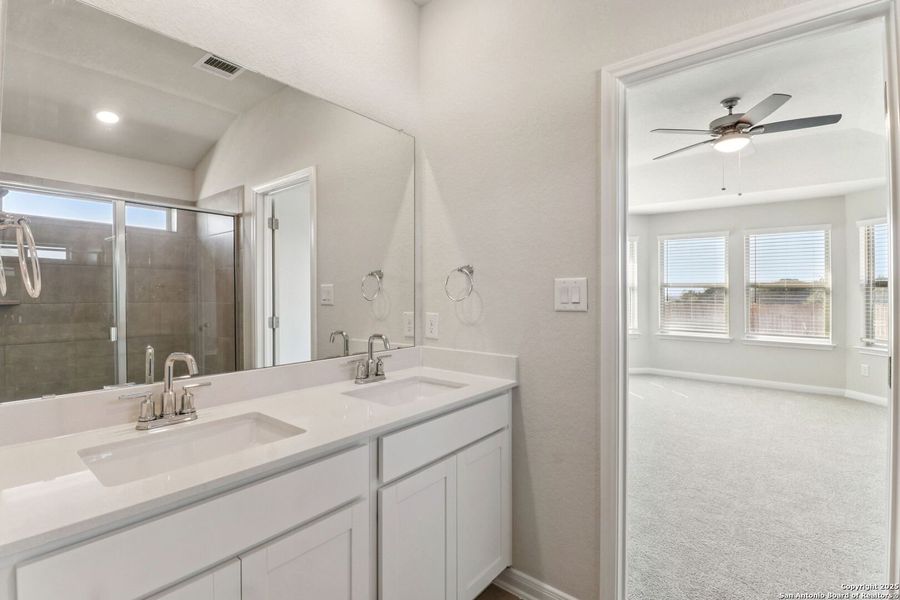 Furnished interior view inside a new home in Legendary Trails - Premier Series, Cibolo (Image 4). Furnished interior view inside a new home in Legendary Trails - Premier Series, Cibolo (Image 4).