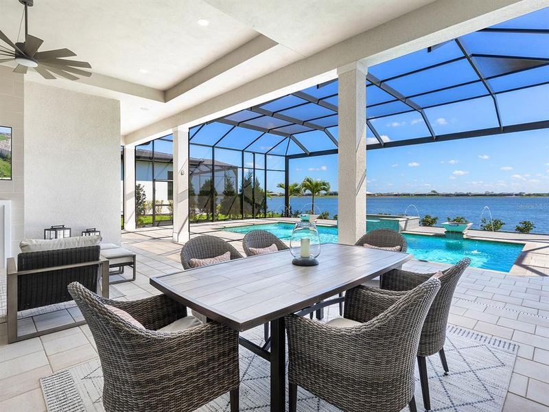 Exterior details and patio area of a home in , Sarasota (Image 28).