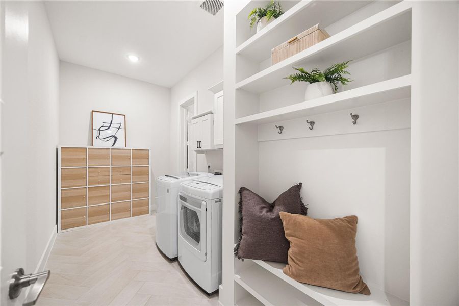 Furnished interior view inside a new home in Woodson’s Reserve, Spring (Image 41).