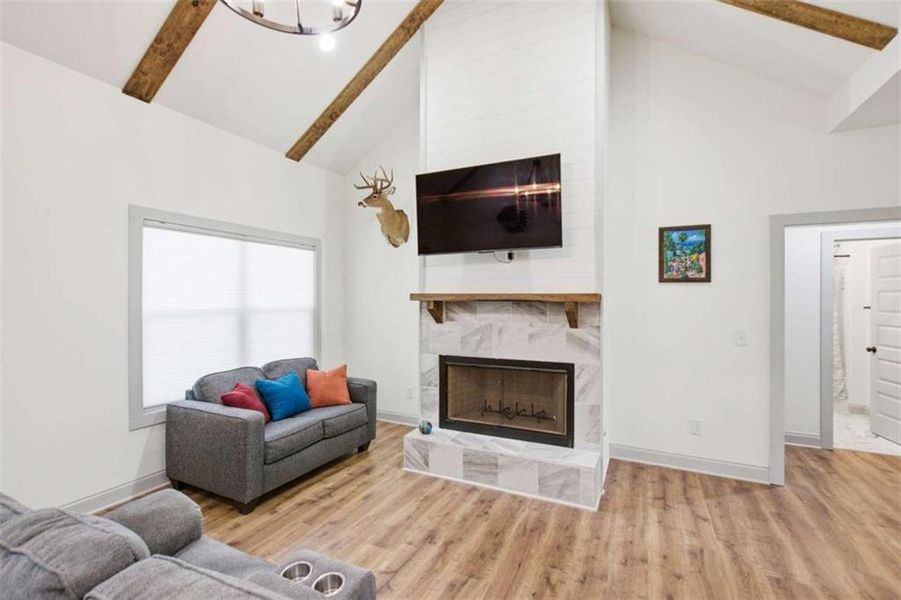 Furnished interior view inside a new home in , Clarkesville (Image 32).