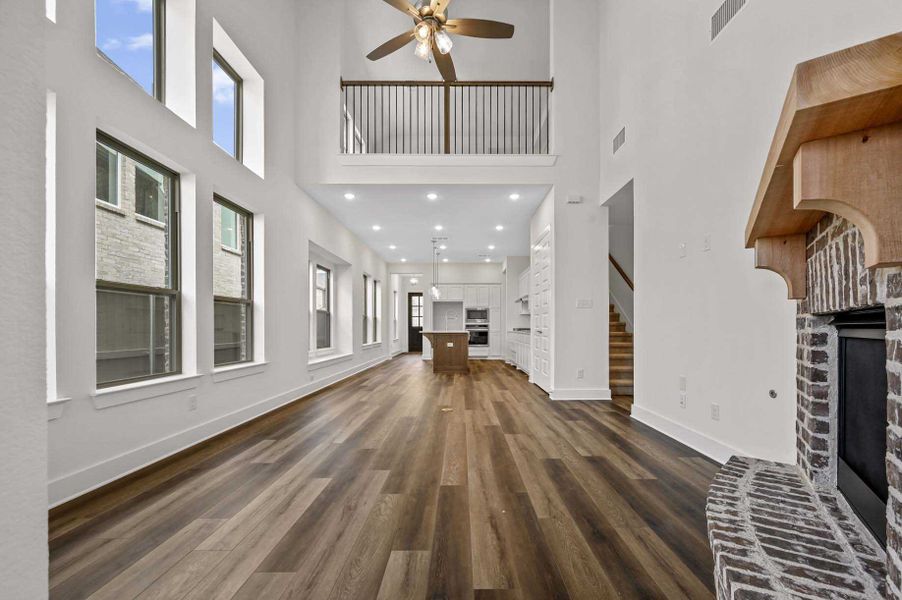 Representative Family Room - some options shown