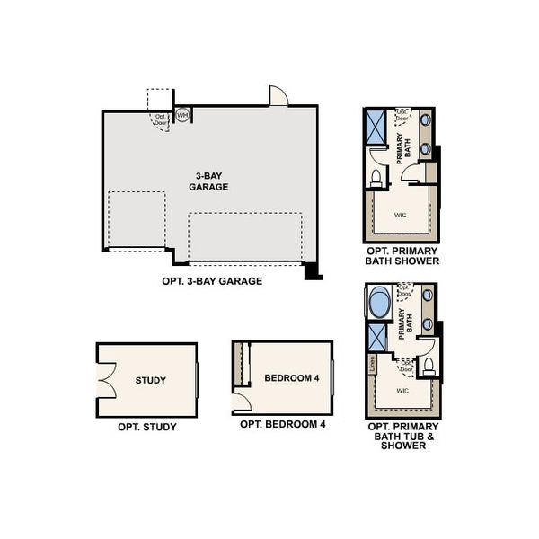 2D floor plan layout of this home in The Lakes at Rancho El Dorado, Maricopa, AZ (Image 3). 2D floor plan layout of this home in The Lakes at Rancho El Dorado, Maricopa, AZ (Image 3).
