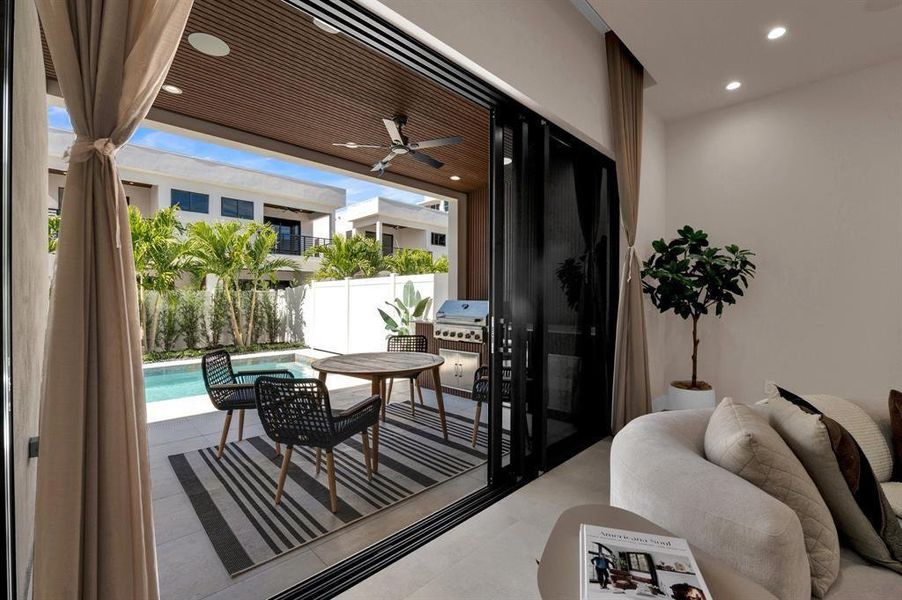 Furnished interior view inside a new home in , Fort Lauderdale (Image 11).