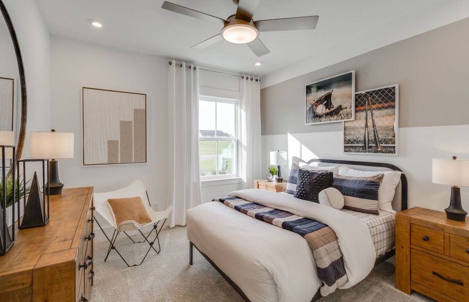 Additional Bedroom space with plush carpet.